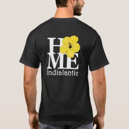 Camiseta HOGAR Indialantic Hibisco amarillo (diseño trasero
