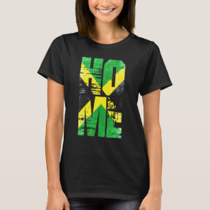 Camiseta Hogar Jamaica Rastafari Reggae Vintage Bandera Jam
