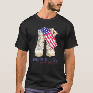 Camiseta Hogar Los Libres Por El Valiente 4 De Julio