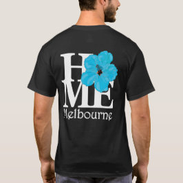 Camiseta HOGAR Melbourne Blue Hibiscus (impresión trasera)