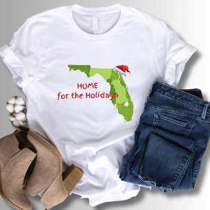 Camiseta Hogar Para Los Navidades De Invierno De Florida