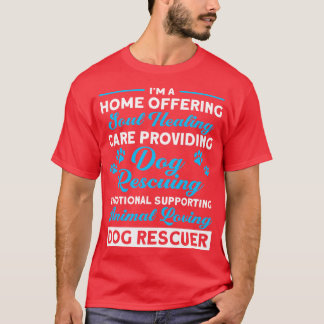 Camiseta Hogar que ofrece a los animales amar al perro resc