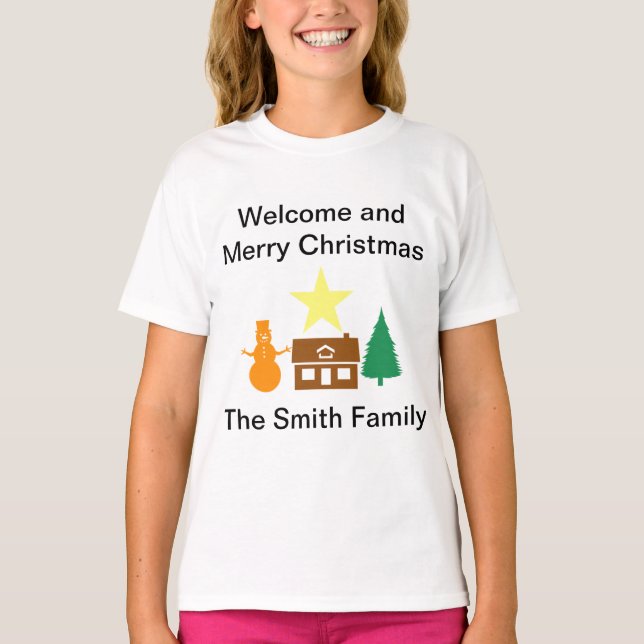Camiseta Hogar sobre Navidades (Anverso)