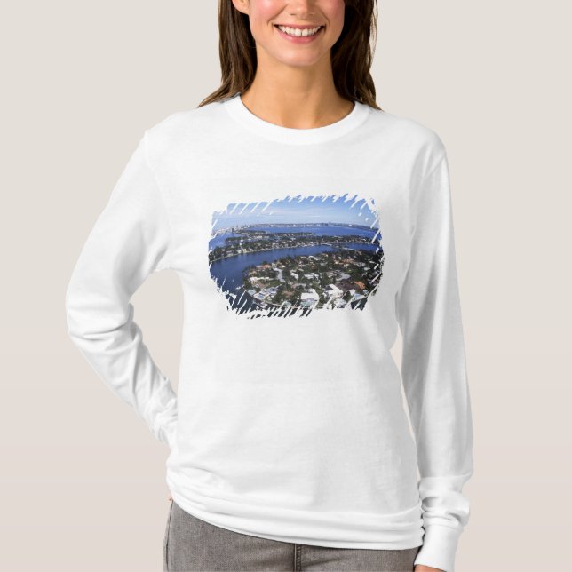 Camiseta Hogares de isla privada de la Bahía de Biscayne, E (Anverso)