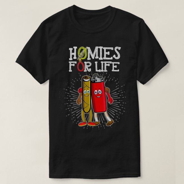 Camiseta Hogares divertidos para Life Weed  (Diseño del anverso)