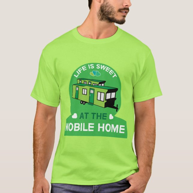 Camiseta Hogares móviles | Caravanas estáticas | Nuevo hoga (Anverso)
