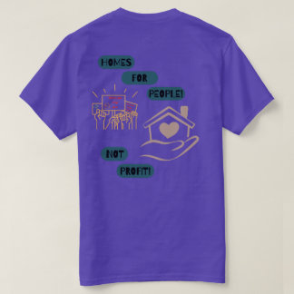Camiseta Hogares para las Personas, No para las Ganancias