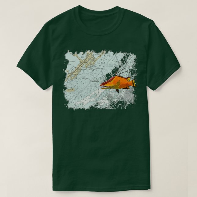 Camiseta Hogfish en una gráfica (Diseño del anverso)