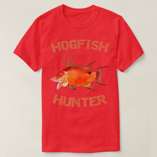 Camiseta Hogfish Hunter  Florida Fishing  Hogfish  (Diseño del anverso)
