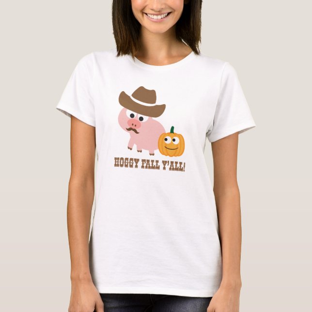 Camiseta ¡Hoggy Fall Y'all! (Anverso)