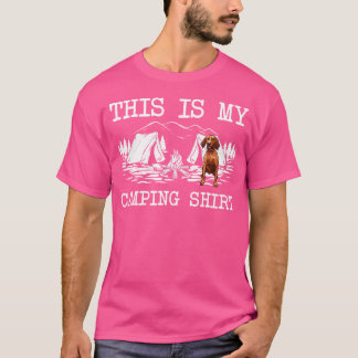 Camiseta Hoguera Perro Sabueso Redbone Coonhound Este Es Mi