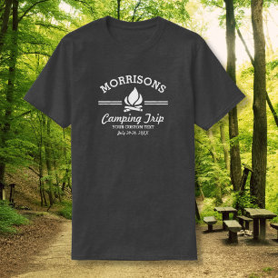 Camiseta Hoguera retra de la acampada de la reunión de
