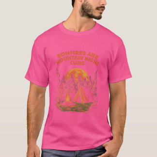 Camiseta Hogueras Son Clubes Nocturnos De Montaña Camping S