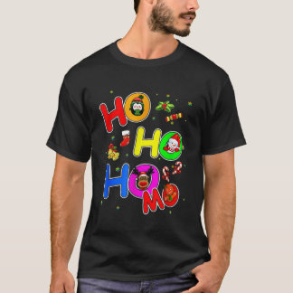 Camiseta Hoho Homo Gay Navidades Santa Hat Love Lgb