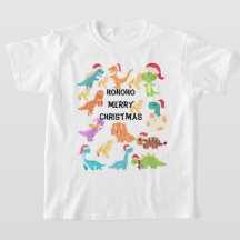 HoHoHo Feliz Navidad Dinosaurio 