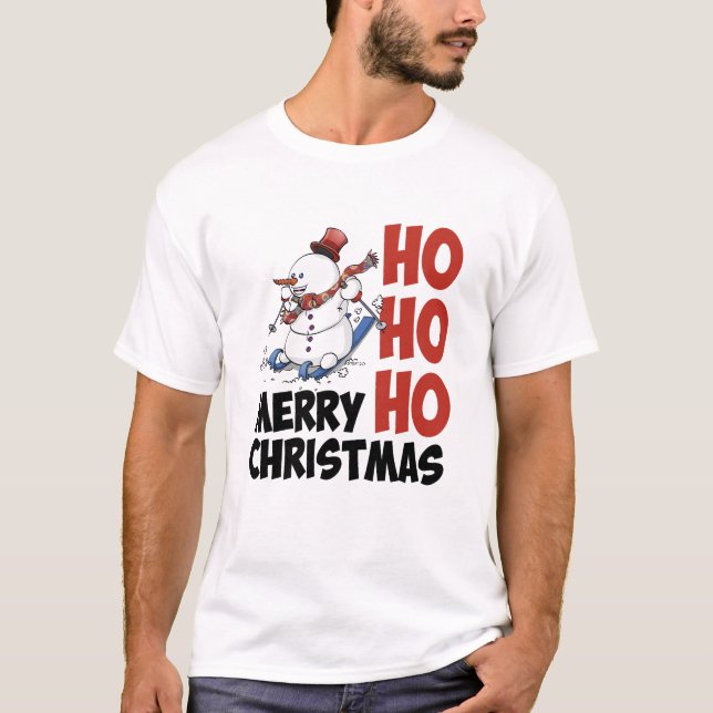 Camiseta Hohoho Merry Christmas. (Anverso)