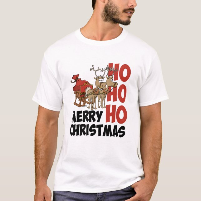 Camiseta Hohoho Merry Christmas. (Anverso)