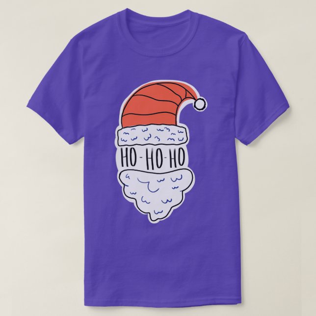 Camiseta HOHOHOHO santa barba Feliz Navidad (Diseño del anverso)