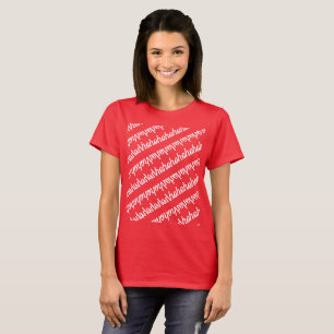 Camiseta hohohohohohohohoho en el patrón del espejo