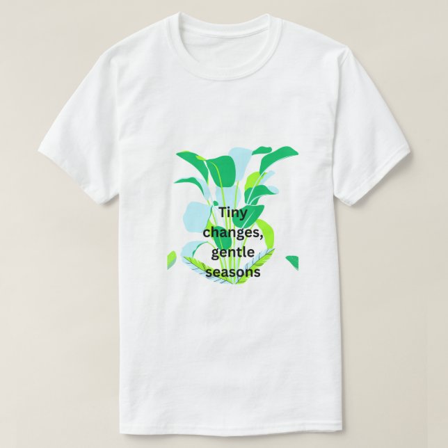 Camiseta Hoja Botánica Moderna  (Diseño del anverso)