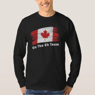 Camiseta Hoja de Arce Bandera Canadiense en el Día de Canad
