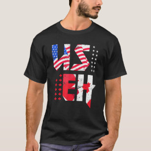 Camiseta Hoja de Arce Bandera EEUU Orgullo Canadiense Ameri