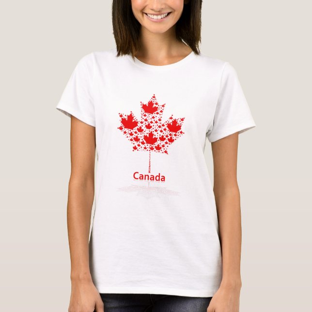 Camiseta Hoja de arce Canadá (Anverso)