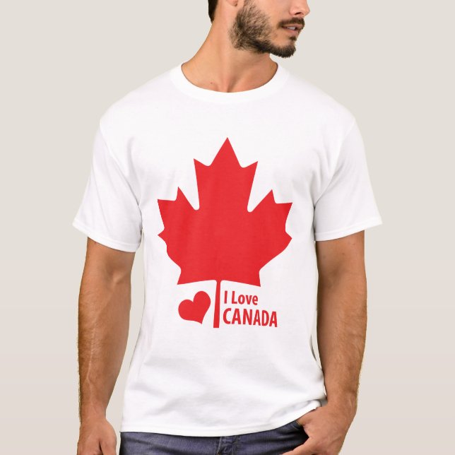 Camiseta Hoja de arce canadiense del día de Canadá del (Anverso)