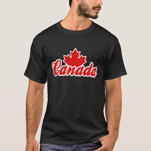 Camiseta Hoja de Arce de Canadá (Anverso)