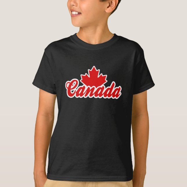 Camiseta Hoja de Arce de Canadá (Anverso)