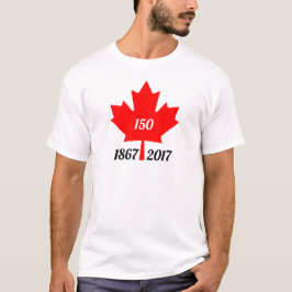 Camiseta Hoja de arce de Canadá 150 en 2017
