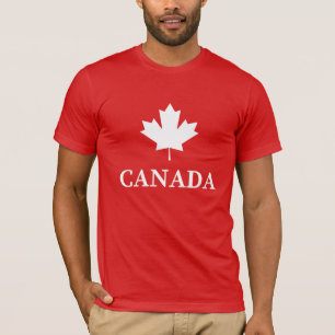 Camiseta Hoja de Arce de Canadá Bandera Canadiense