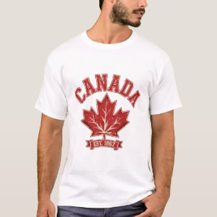 Camiseta Hoja de Arce de Canadá Vintage