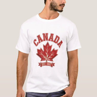 Camiseta Hoja de Arce de Canadá Vintage