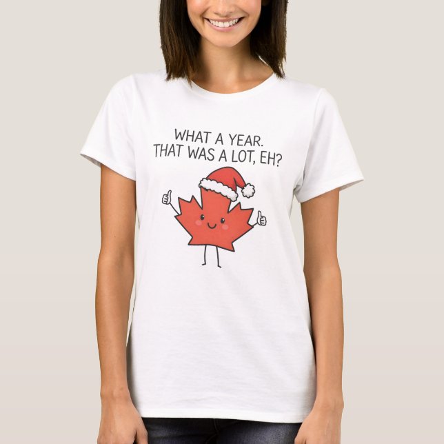 Camiseta Hoja de arce de Navidad de Canadá (Anverso)