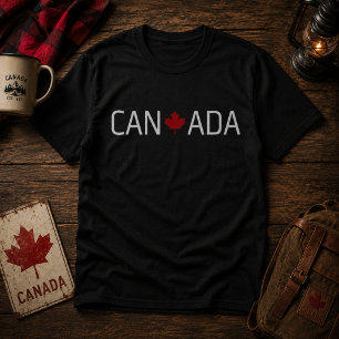Camiseta Hoja de Arce Roja de Canadá