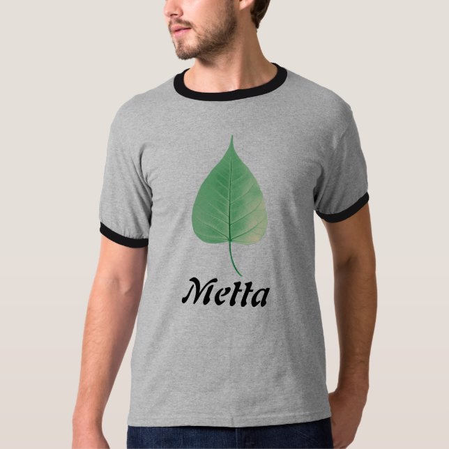 Camiseta Hoja de Bodhi, Metta (Anverso)