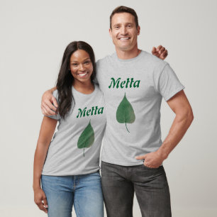 Camiseta Hoja de Bodhi, Metta - modificado para requisitos