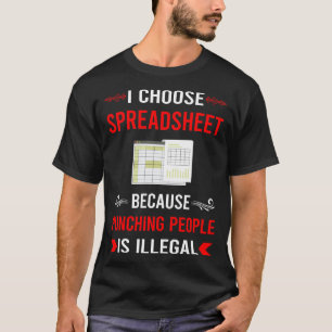 Camiseta Hoja de cálculo de puñetazos