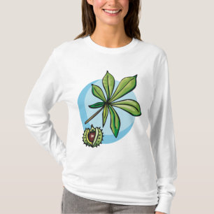 Camiseta Hoja de castaño de Indias y fruto