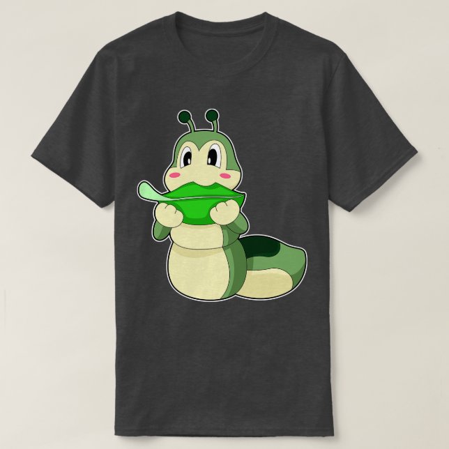Camiseta Hoja de Comer de la oruga (Diseño del anverso)
