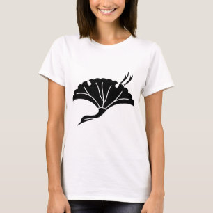 Camiseta Hoja de ginkgo en forma de grulla