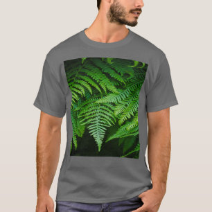 Camiseta hoja de helecho tropical bovina tropical