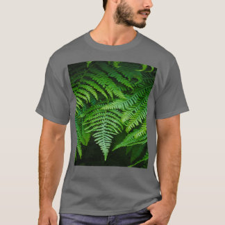 Camiseta hoja de helecho tropical bovina tropical