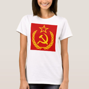 Camiseta Hoja de hoz y martillo, URSS, CCCP, comunismo