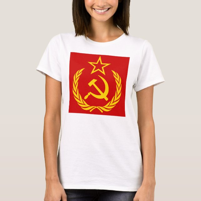 Camiseta Hoja de hoz y martillo, URSS, CCCP, comunismo (Anverso)