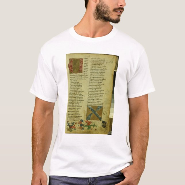 Camiseta Hoja de la inscripción de Martin Luther (Anverso)