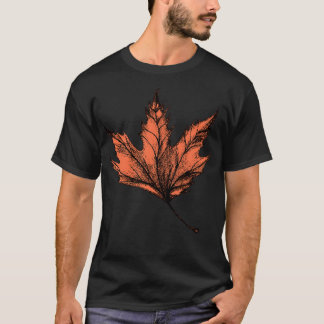 Camiseta Hoja de otoño dibujada
