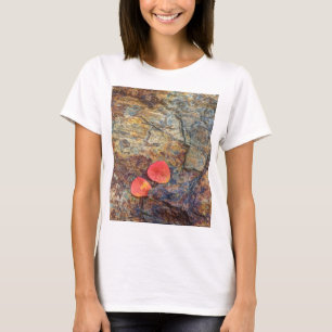 Camiseta Hoja de otoño en rock, California