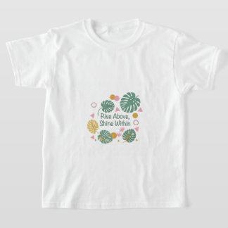 Camiseta Hoja de Palma Tropical Monstera Inspiradora Positi